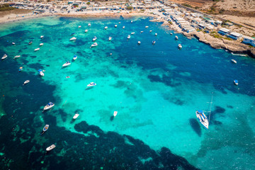 Aerial view of Armier Bay
