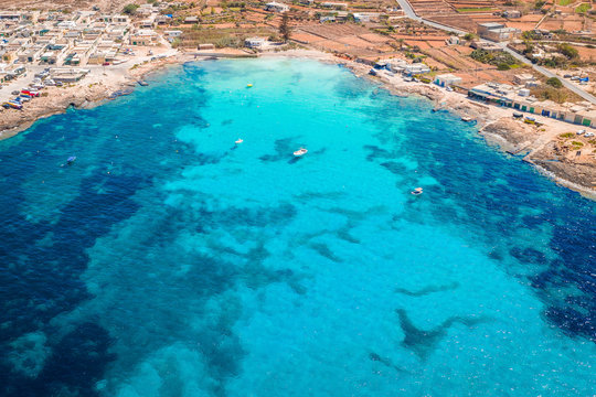 Aerial view of Armier Bay