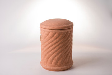 Cremation Urn for Ashes isolated