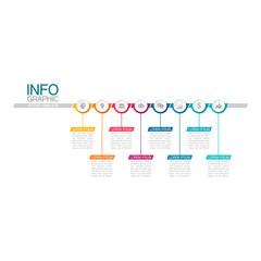 Vector infographic template with 8 steps or options. Data presentation, business concept design for web, brochure, diagram.