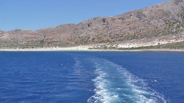 View of beautiful Balos lagoon