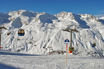 Obergurgl Hochgurgl Otztal Ski resort in the Western Tyrol Austrian Alps Austria