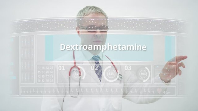 Doctor scrolls to DULOXETINE generic drug name on a touchscreen display