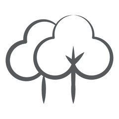 
A vector style of wild forest, agriculture concept 
