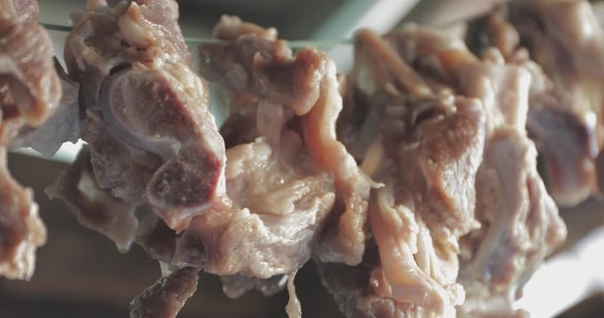 air-dried meat, drying the meat