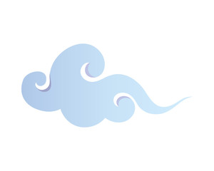 chinese blue cloud vector design