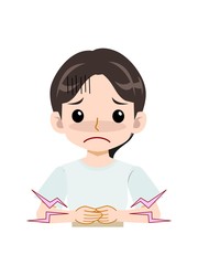 爽やかな服装のスカートの女の子