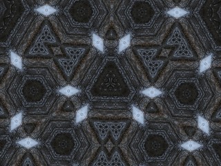 Naklejka premium Illustration of an abstract colorful geometric background with beautiful patterns. Kaleidoscope art