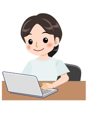 清楚な服装をした若い女性