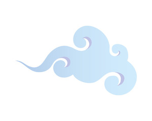 chinese blue cloud vector design