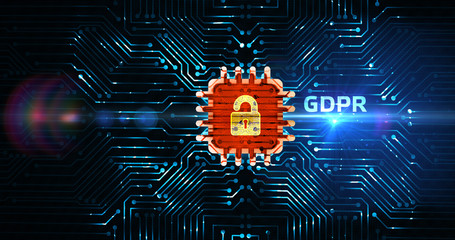 Business, Technology, Internet and network concept. GDPR General Data Protection Regulation.