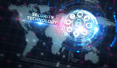 Obraz premium Cyber security data protection business technology privacy concept. Security technology