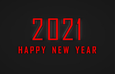 New Year 2021 Creative Design Concept - 3D Rendered Image	
