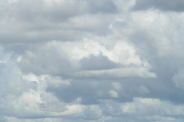 Weisse Wolken, grauer Himmel, Hintergrundbild, Deutschland, Europa