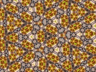 Illustration of an abstract colorful geometric background with beautiful patterns. Kaleidoscope art