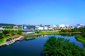 Fototapeta na wymiar 【富山県】富岩環水公園 / Toyama Tomiiwa Canal Water Park