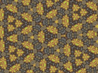 Illustration of an abstract colorful geometric background with beautiful patterns. Kaleidoscope art