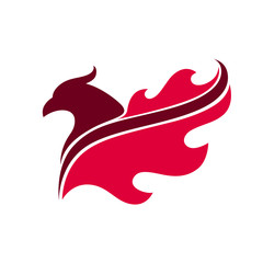 Phoenix Bird Vector illustration for Icon, Symbol, and Logo. EPS 10 Editable Stroke