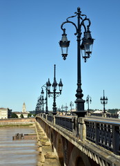 Pont de Pierre in Bordeaux in Frankreich