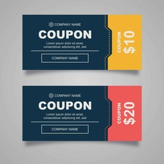 elegant coupon design template