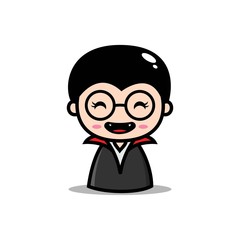 vampire costume kawaii character designs illustration