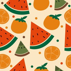 elegant design of fruit patterns
