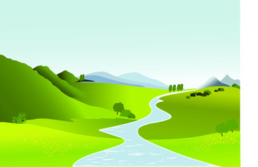 Obraz premium Nature Scene Vector