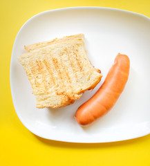 sausage on a plate