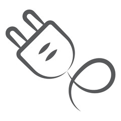 
Power plug icon in doodle design, editable vector 
