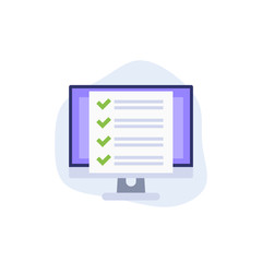 checklist, project management software vector icon