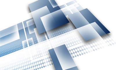 Abstract Blue Squares design background
