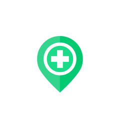 Obraz premium Hospital marker, vector
