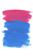 Abstract blue and pink paint
