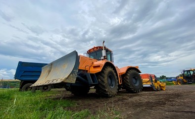 tractor in the field