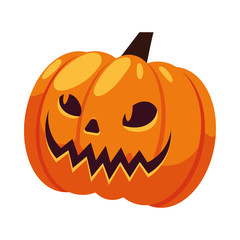 Halloween pumpkin cartoon vector design