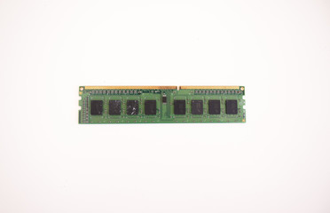 Computer ram isolated on white background.
