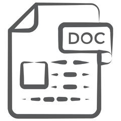 
A trendy vector of document, editable icon 
