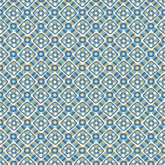Mosaic African ethnic seamless pattern in retro colors 