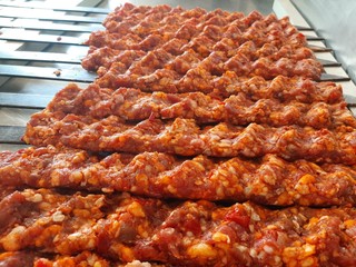 Traditional turkish adana kebab ready to cook