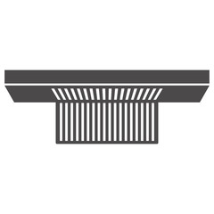 Road drain system icon in flat style.Vector illustration.