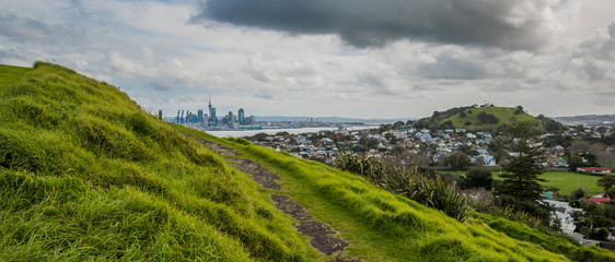 Landscape view at Auckland city from Devonport