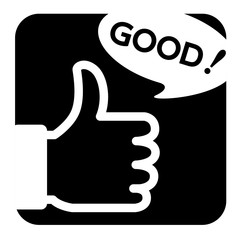 GOODマーク（正方形）シルエット