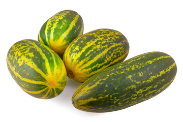 Indian sweet melon isolated on white background