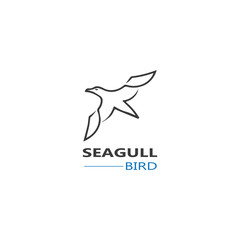 Seagull  Bird logo icon  vector designs