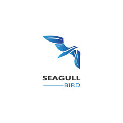 Seagull  Bird logo icon  vector designs