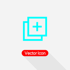 Obraz premium Add Icon, Plus Icon, Camera Focus Icon Vector Illustration Eps10