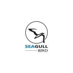 Seagull  Bird logo icon  vector designs