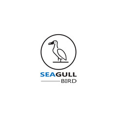 Seagull  Bird logo icon  vector designs