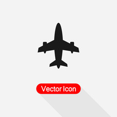Aircraft Icon, Plane Icon Vector Illustration Eps10