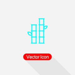 Bamboo Icon, Nature Plant Icon Vector Illustration Eps10